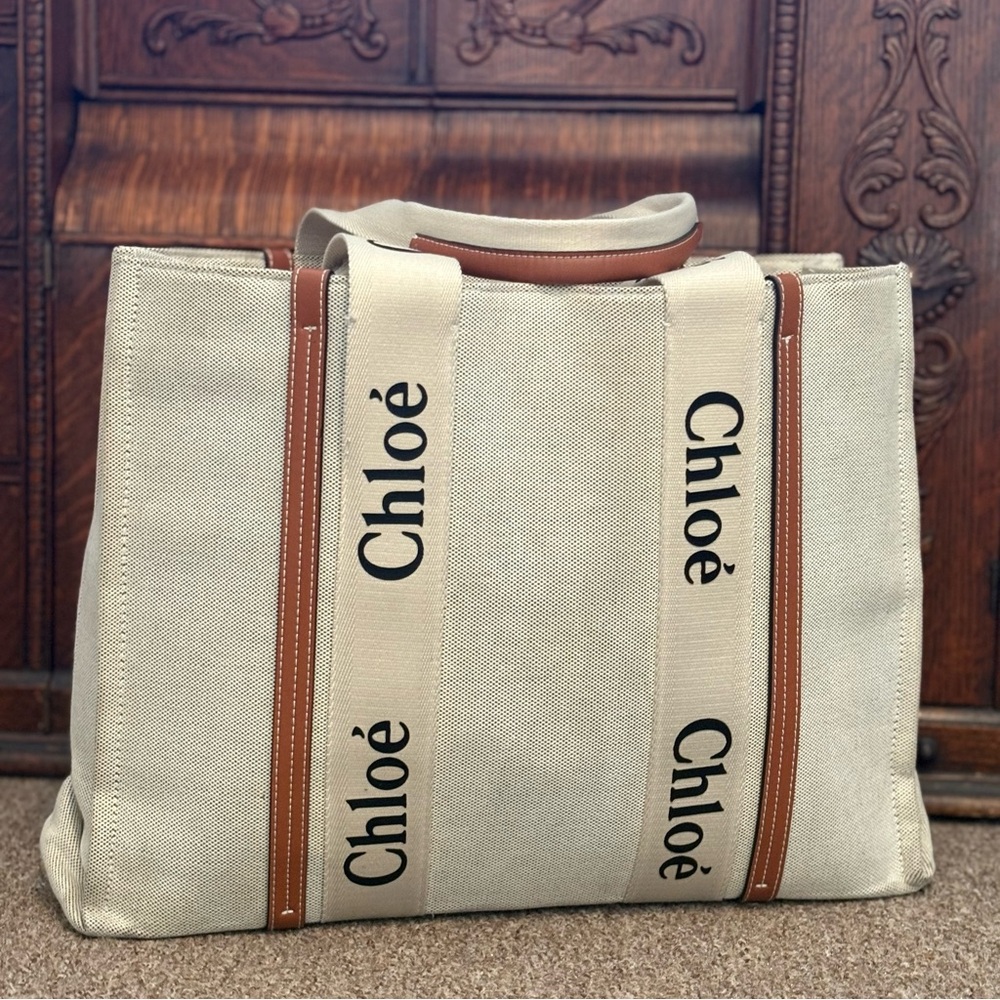😍🔥Chloe Large Woody Tote Bag Satchel